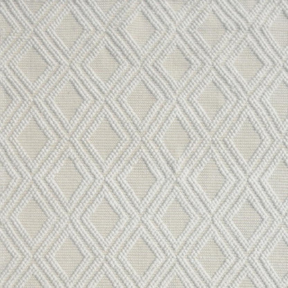 6' X 9' Ivory Geometric Handmade Area Rug