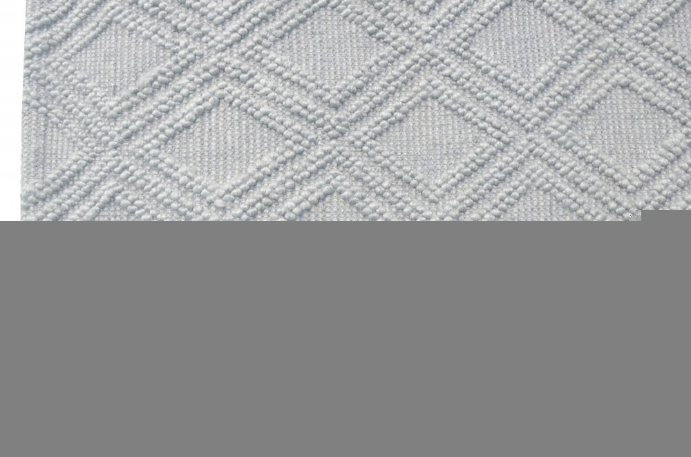 6' X 9' Gray Geometric Handmade Area Rug
