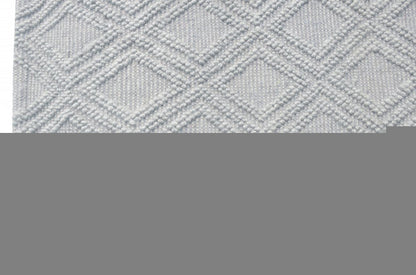 6' X 9' Gray Geometric Handmade Area Rug