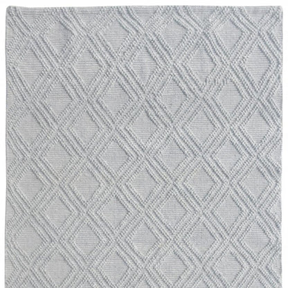 6' X 9' Gray Geometric Handmade Area Rug
