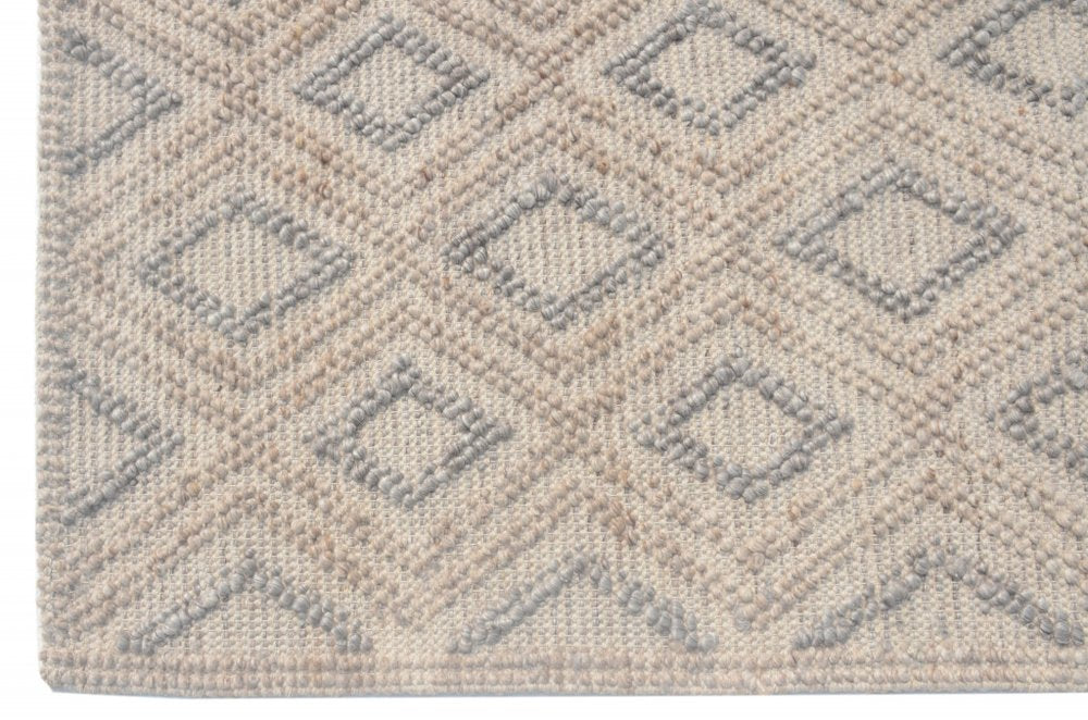 8' X 11' Natural Geometric Handmade Area Rug