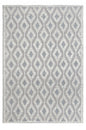 8' X 11' Gray and Ivory Geometric Handmade Area Rug