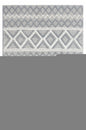 5' X 7' Gray and Ivory Geometric Handmade Area Rug
