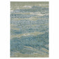 3' X 5' Blue and Green Abstract Area Rug