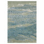 10' X 13' Blue And Green Abstract Area Rug