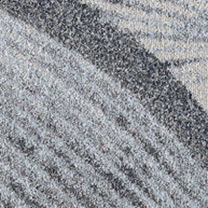 7' X 10' Blue and Gray Abstract Area Rug