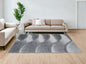 10' X 13' Gray Blue Abstract Waves Modern Area Rug