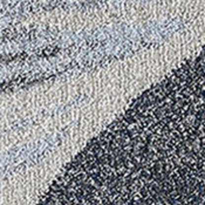 10' X 13' Gray Blue Abstract Waves Modern Area Rug