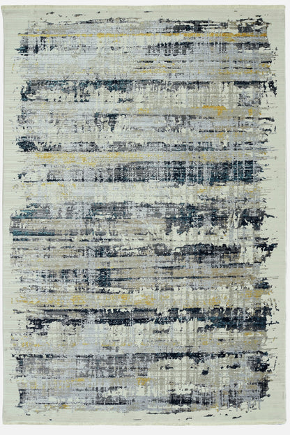 4' X 6' Blue Abstract Area Rug