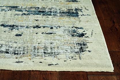 4' X 6' Blue Abstract Area Rug