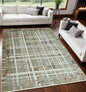 5' X 8' Ivory Abstract Area Rug