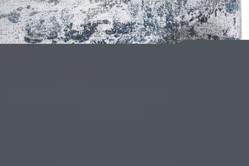 8' X 10' Blue and Gray Abstract Area Rug