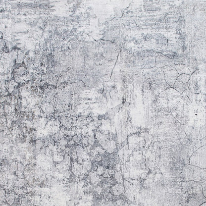 5' X 8' Gray And Ivory Abstract Area Rug