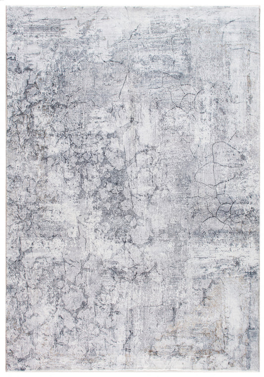 6' X 9' Gray Abstract Area Rug