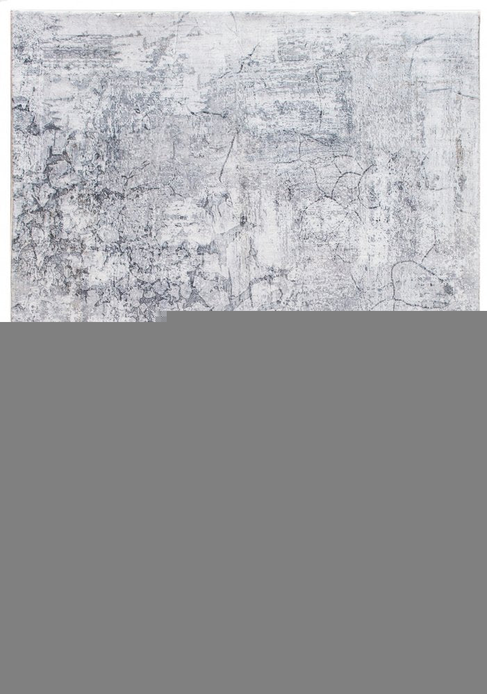 6' X 9' Gray And Ivory Abstract Area Rug
