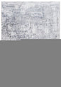 6' X 9' Gray And Ivory Abstract Area Rug
