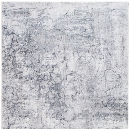 8' X 10' Gray Abstract Area Rug