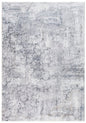 8' X 10' Gray And Ivory Abstract Area Rug