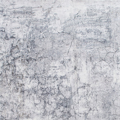8' X 10' Gray And Ivory Abstract Area Rug