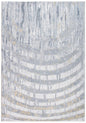 6' X 9' Gray And Ivory Abstract Area Rug