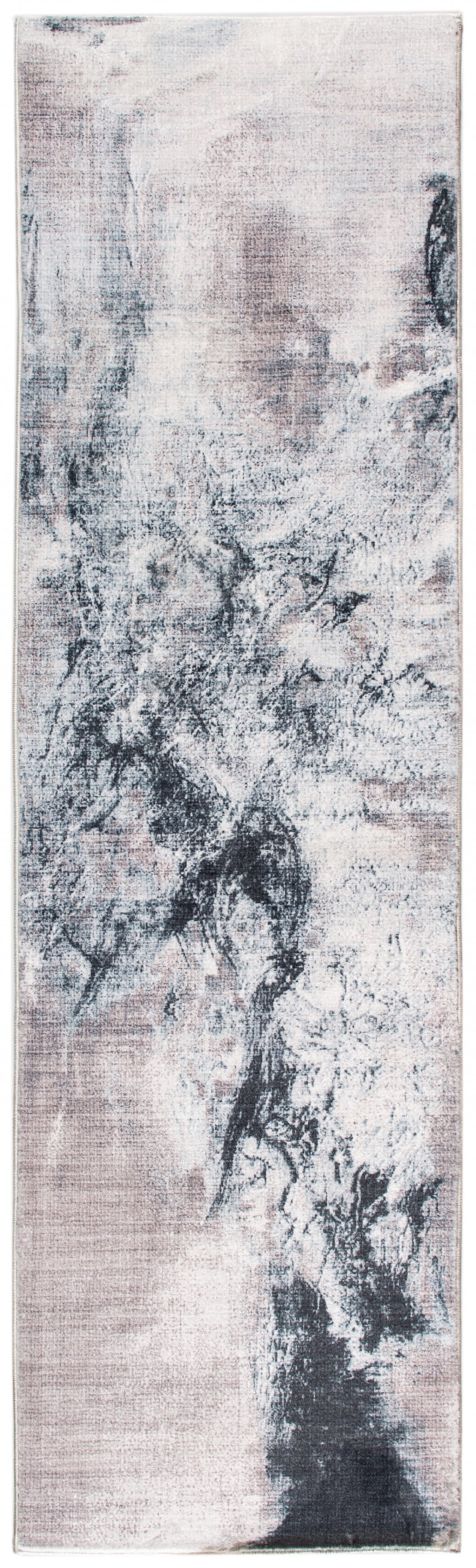 5' X 8' Sand Abstract Area Rug