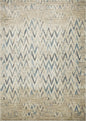 8' X 11' Ivory Chevron Area Rug