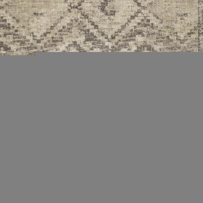 8' X 11' Gray And Brown Abstract Area Rug