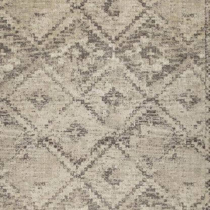 8' X 11' Gray And Brown Abstract Area Rug