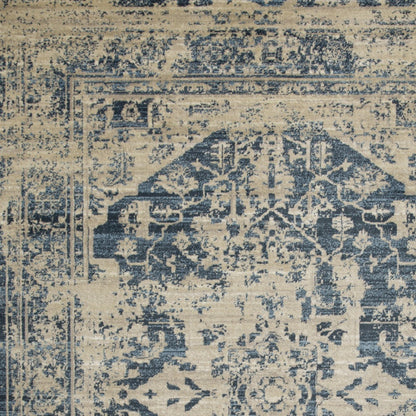 8' X 11' Ivory Oriental Area Rug