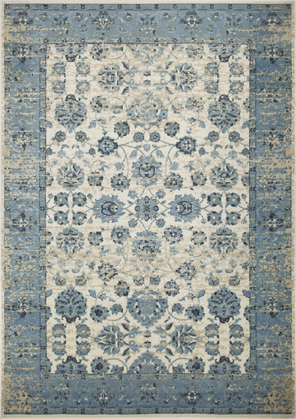 3' X 5' Ivory Oriental Area Rug