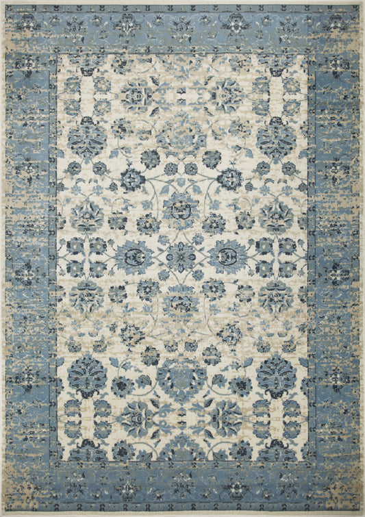 3' X 5' Ivory Oriental Area Rug