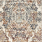 3' X 5' Ivory Rust And Green Oriental Area Rug