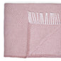 Soft Dusty Rose Links Pattern Throw Blanket