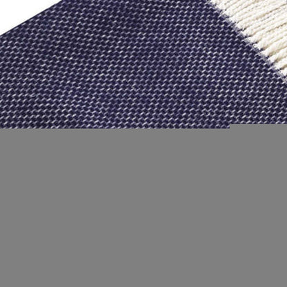Soft Navy Blue Links Pattern Throw Blanket