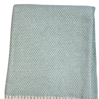 Soft Sky Blue Links Pattern Throw Blanket