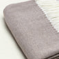 50" X 60" Taupe Woven Herringbone Plush Throw Blanket
