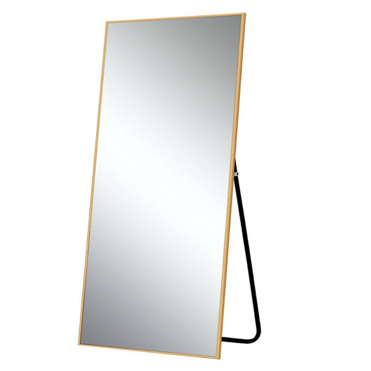 71" Gold Metal Framed Standing Mirror