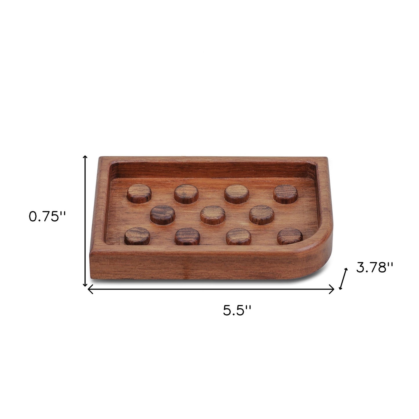 Designer Genuine Teak Soap Dish