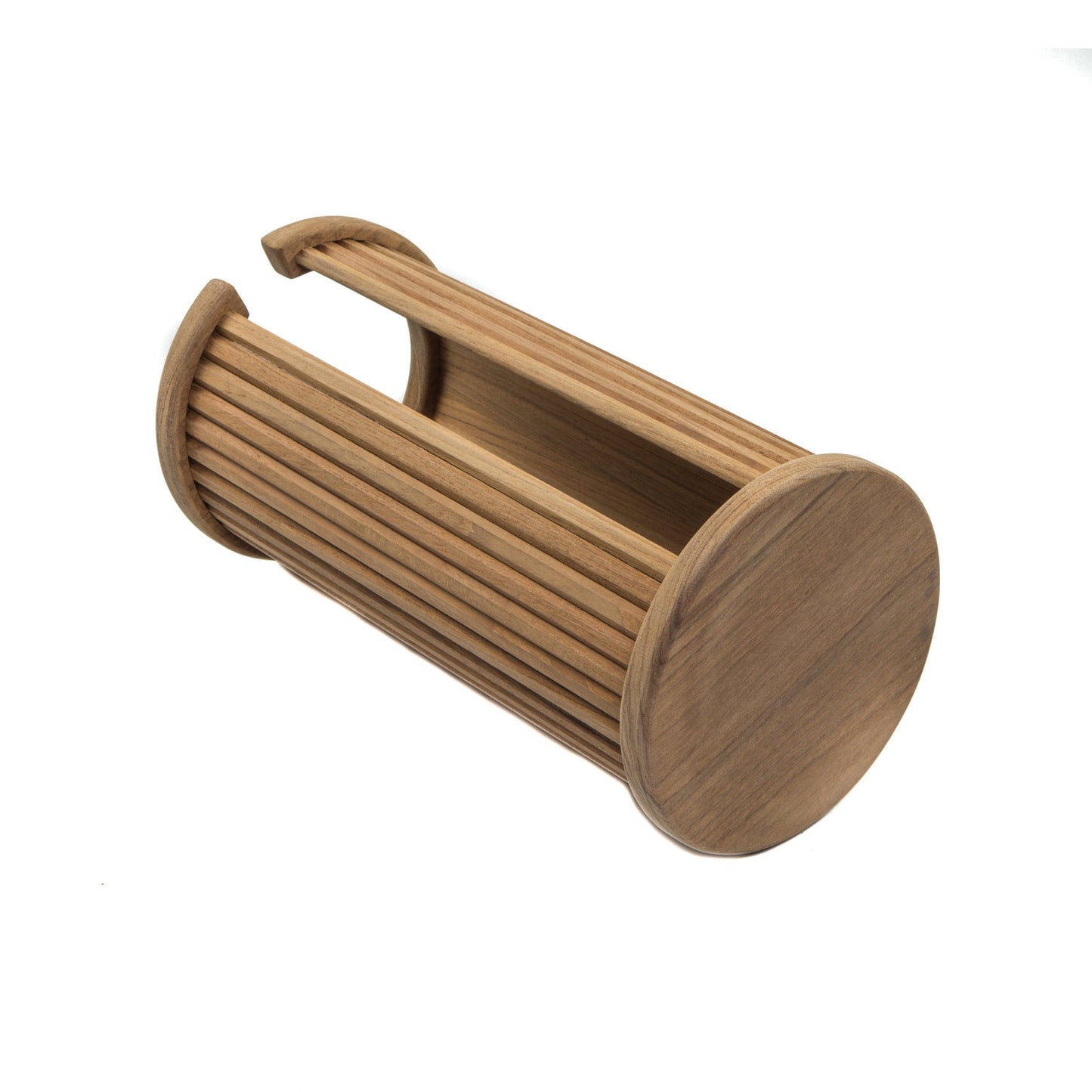 Traditional Solid Teak Toilet Paper Rack