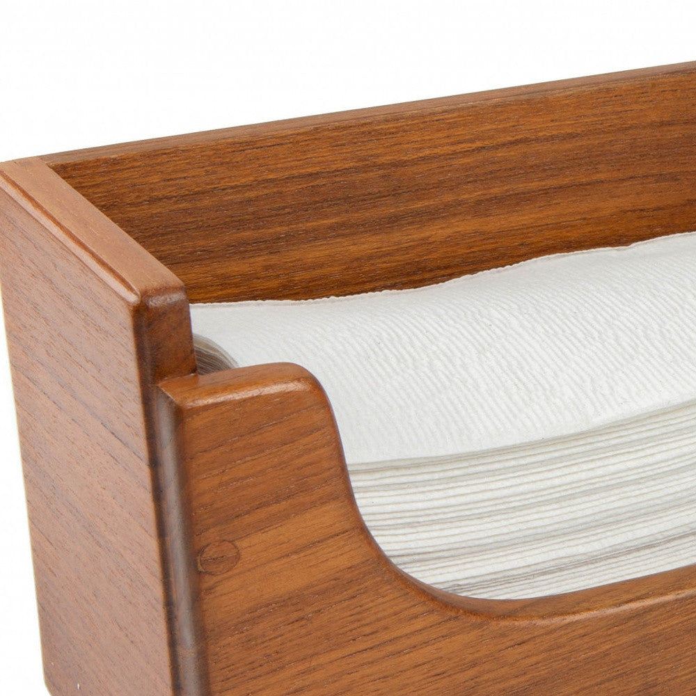 Traditional Solid Teak Guest Paper Towel Holder