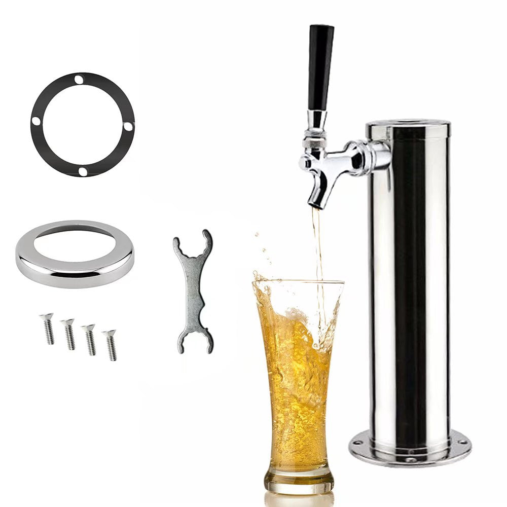 Stainless Steel Tower Beer Dispenser