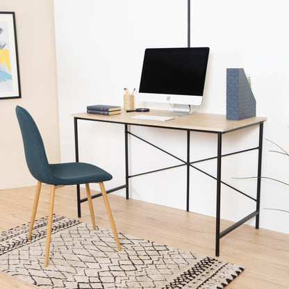 48" Brown and Black Computer Desk