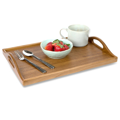 Designer Solid Teak 19" Serving Tray