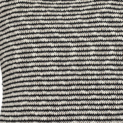 20" x 20" Beige Stripe Pattern Square Accent Throw Pillow with Tassel