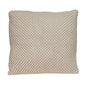 20" x 20" Beige and Pink Woven Square Accent Throw Pillow