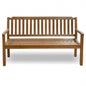 60" Teak Solid Wood Garden Bench