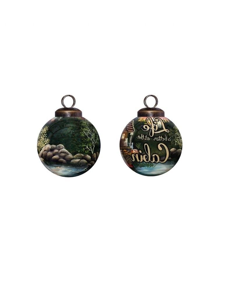 Green Glass Ball Ornament