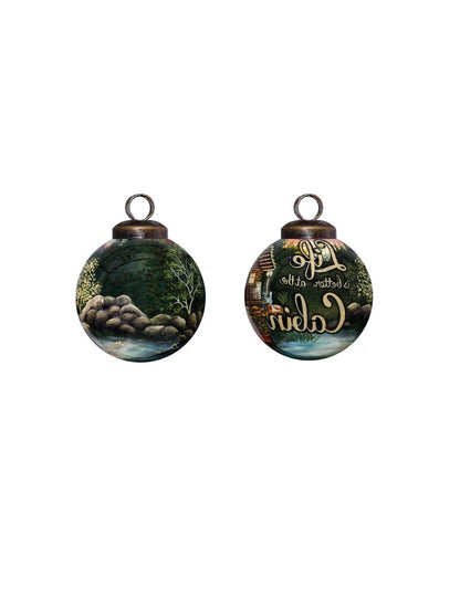 Green Glass Ball Ornament