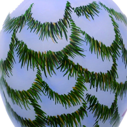 Red White And Green Glass Finial Ornament