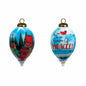 Red Blue And Green Glass Finial Ornament